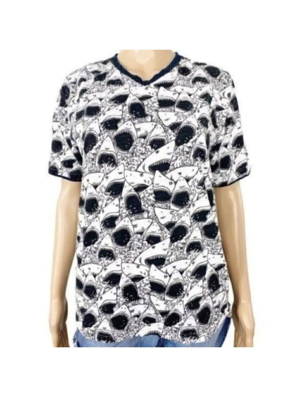 American Republic Shark short sleeve T-shirt sz M